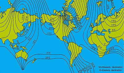 Compass Declination Chart