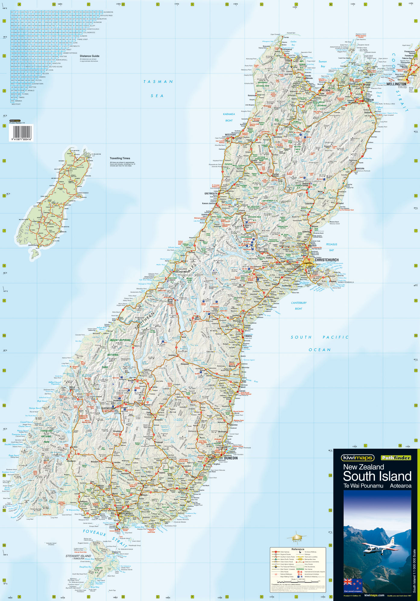 Map Of Top Of South Island Nz South Island Wall Maps