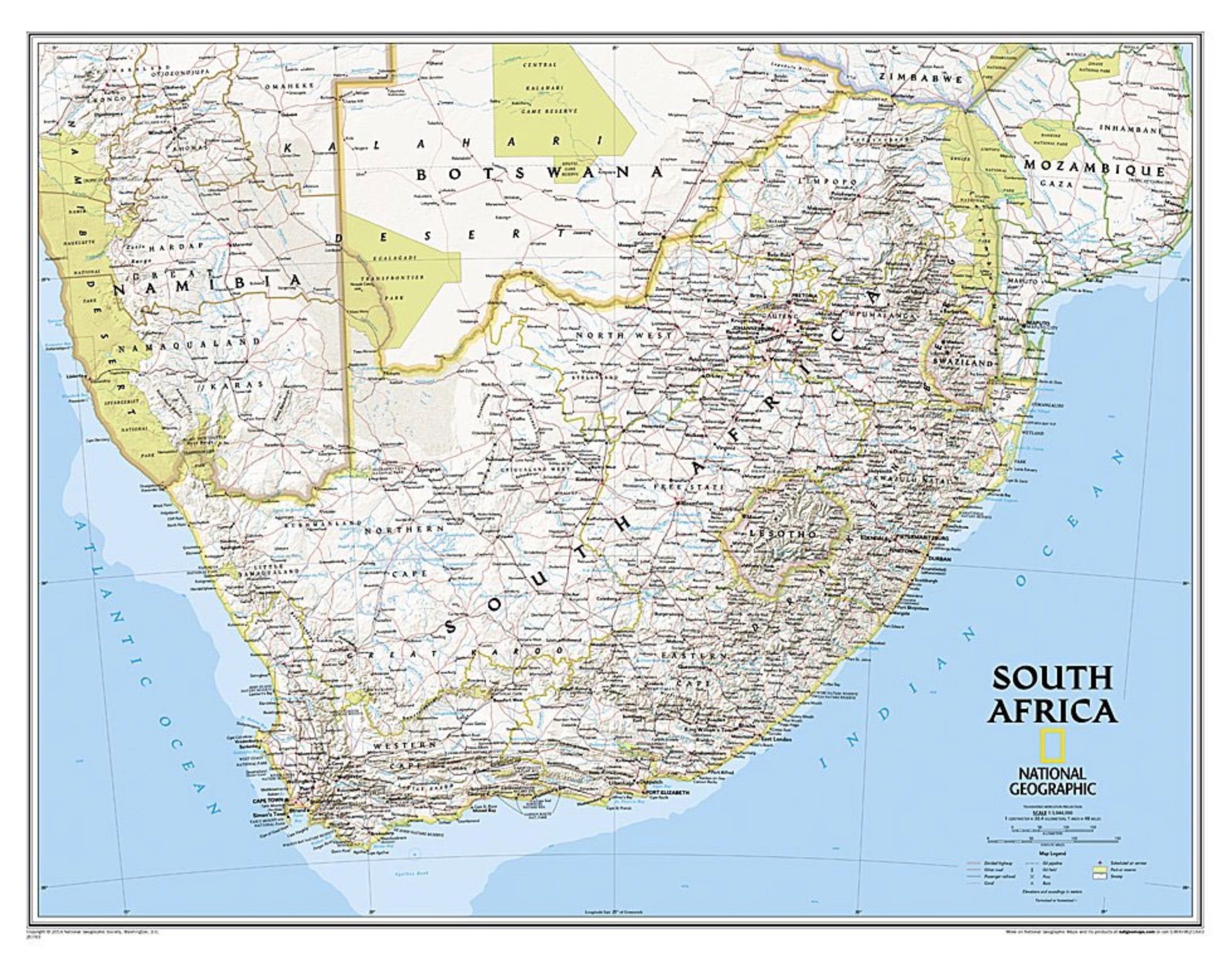 Labeled Map Of South Africa - Calendar 2024
